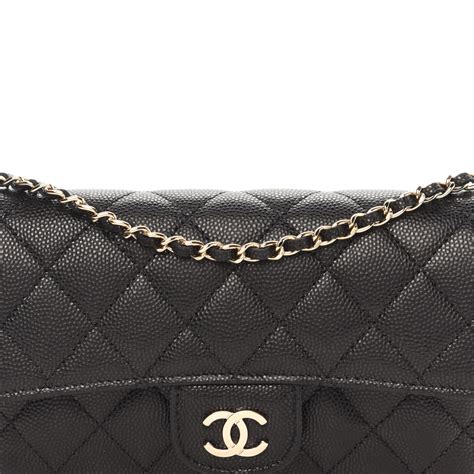 chanel glasscase black|CHANEL Caviar Quilted Glasses Case With Chain Black.